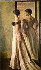 Joseph Rodefer De Camp Canvas Paintings - The Heliotrope Gown